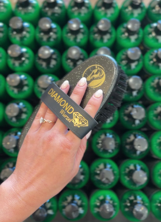 Haas Diamond WURZEL Horse Hair Medium/Firm Body Brush